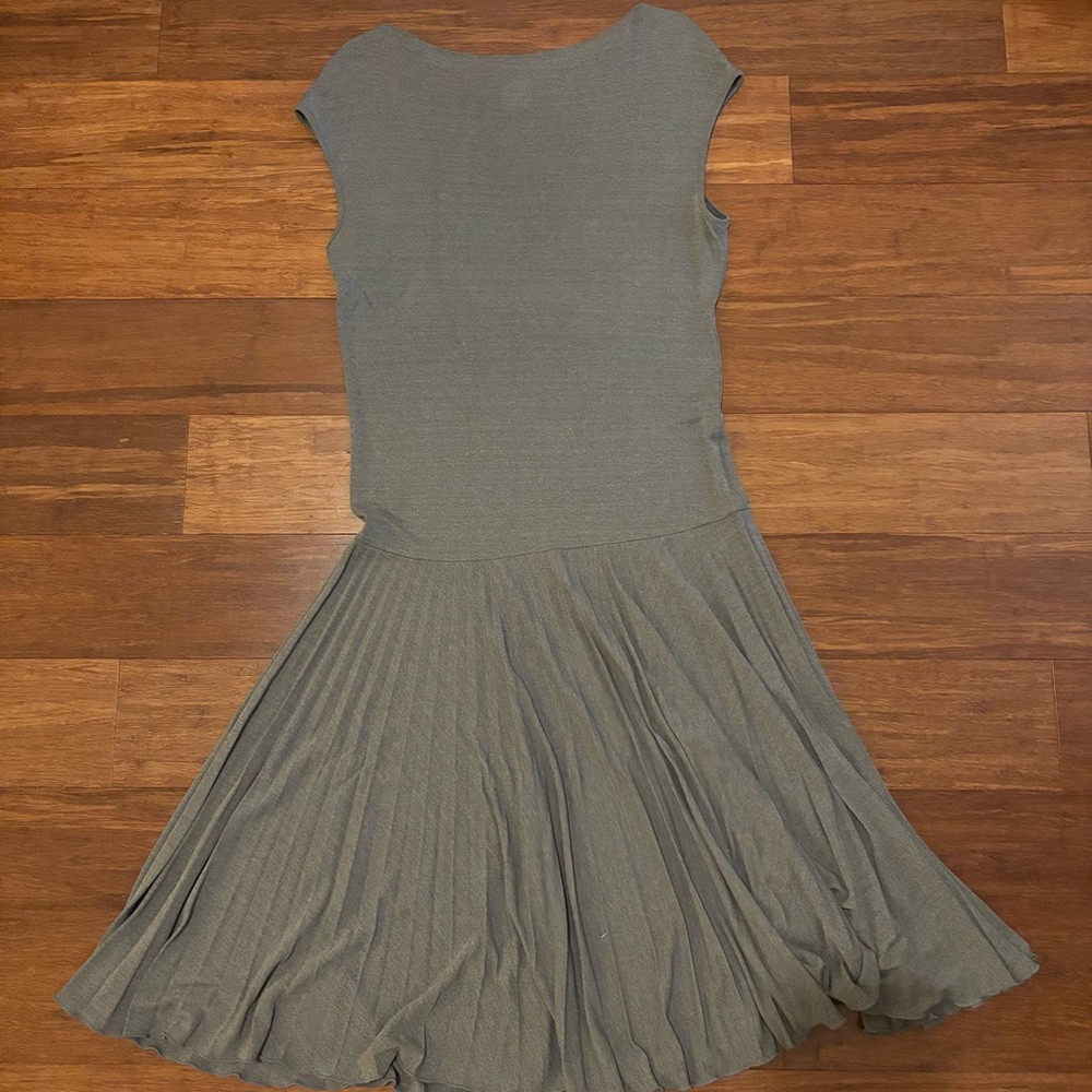 EUC Holt Renfrew vintage 90s plisse midi dress XL - Picture 7 of 9